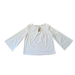 J. Jill Crisp, cotton blouse/shirt; size Med/Petite; Lightweight summer blouse